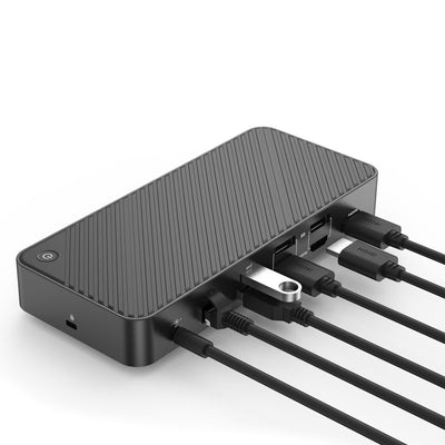 UPTab Universal triple Display Docking Station - back ports