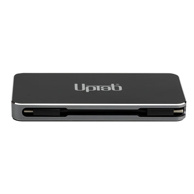 UPTab USB-C to HDMI UltraHD, DisplayPort 4K, VGA,  2x USB 3.0, USB-C 3.2 Port, USB-C for PD Adapter - Attached USB-C to USB-C Cable